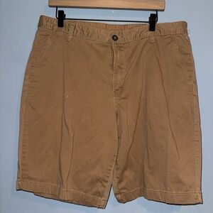 George Men's Flat Front Tan Shorts